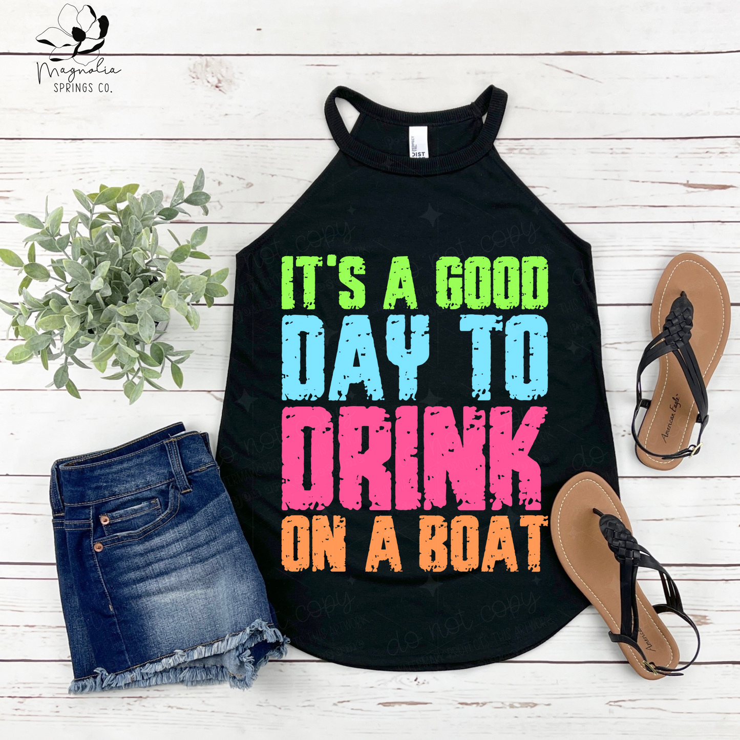 It's a good day to drink on a boat