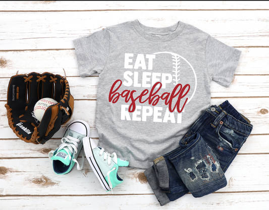 Eat Sleep Baseball Repeat